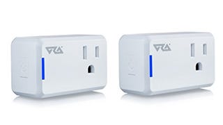 Ora Alexa-Enabled Wi-Fi Mini Smart Plug, White (2 Pack)