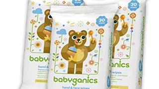 Babyganics Hand & Face Wipes, Fragrance Free, 30 Count...