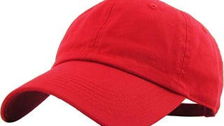 KB-LOW RED Classic Cotton Dad Hat Adjustable Plain Cap....