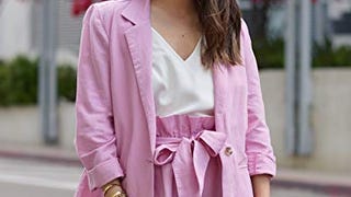 The Drop Women's Orchid Pink Oversized Turn-up Sleeve Blazer...
