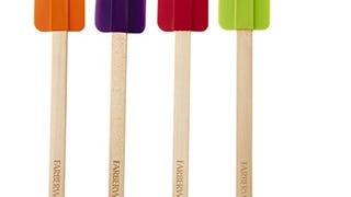 Farberware Silicone Spatula with Wood Handle, Set of 4,...