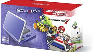 New Nintendo 2DS XL - Purple + Silver With Mario Kart 7...