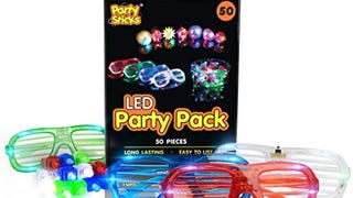 PartySticks 50pk Bulk Glow Party Favors for Kids and Adults...