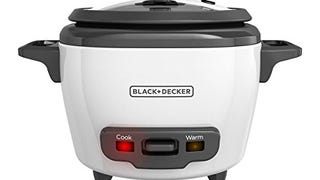 BLACK+DECKER Rice Cooker 3-Cup (1.5 Cup Uncooked) with...