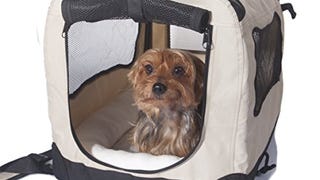 2PET Folding Soft Dog Crate for Indoor, Travel, Training...
