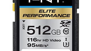PNY 512GB Elite Performance Class 10 U3 SDXC Flash Memory...