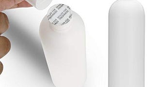 6 PCS Empty White HDPE Bottle 12 oz - Cosmo Round Plastic...
