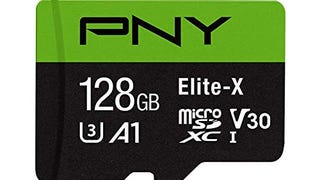PNY 128GB Elite-X Class 10 U3 V30 microSDXC Flash Memory...