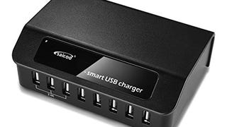 Saicoo 60W 8-Port Family-Sized Desktop USB Charger Station...
