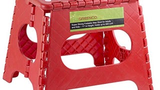 Greenco Super Strong Foldable Step Stool for Adults and...