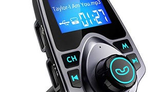 VicTsing Bluetooth FM Transmitter for Car, Wireless Bluetooth...