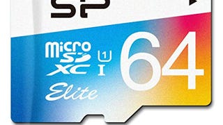 Silicon Power 64GB MicroSDXC UHS-1 Class10, Elite Flash...