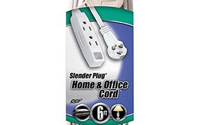 Woods 03517 Flat Plug Extension Cord, 16/3 Grounded with...