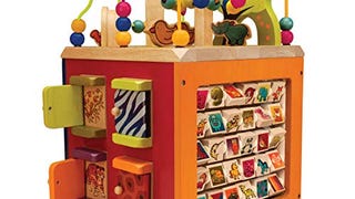 B. toys by Battat B. Zany Zoo (Wooden Activity Cube), Multicolor...