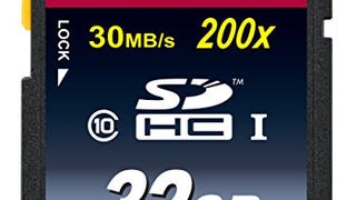 Transcend 32 GB Class 10 SDHC Flash Memory Card (TS32GSDHC10E)...