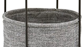 Amazon Brand – Rivet Meeks Round Side Table with Fabric...