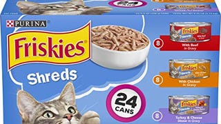 Purina Friskies Gravy Wet Cat Food Variety Pack, Shreds...