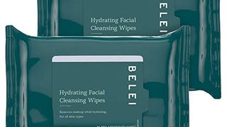 Belei by Amazon: Hydrating Facial Cleansing Wipes,...