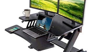 [Upgrade]Eureka Ergonomic V2 Sit To Stand Desk Converter,...