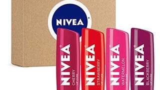 NIVEA Lip Care, Fruit Lip Balm Variety Pack, Tinted Lip...