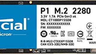 Crucial P1 1TB 3D NAND NVMe PCIe Internal SSD, up to 2000MB/...