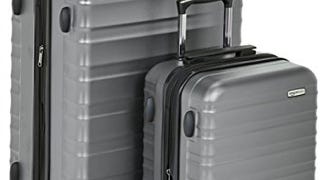 Amazon Basics Hardside Spinner Luggage with Built-In TSA...