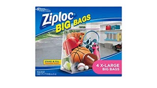 Ziploc Storage Bags, Double Zipper Seal & Expandable Bottom,...