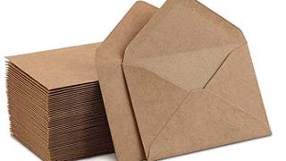 Kraft Mini Envelopes Brown Kraft Envelopes for Gift Cards...