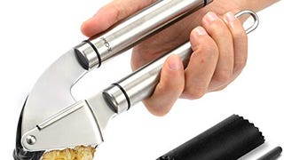 X-Chef Garlic Press, 304 Stainless Steel Garlic Mincer...