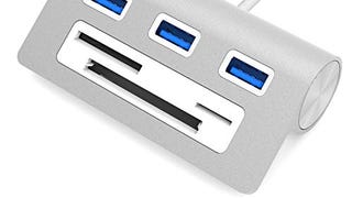 SABRENT Premium 3 Port Aluminum USB 3.0 Hub with Multi-...