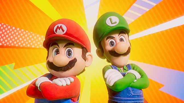 Mario Und Luigi In Einer Promo Für The Super Mario Bros. Movie. 