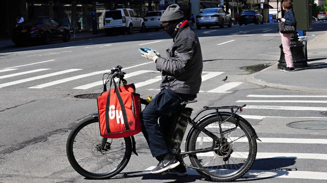 Die Lieferfahrer Von Grubhub Werden Immer Beschäftigter. 