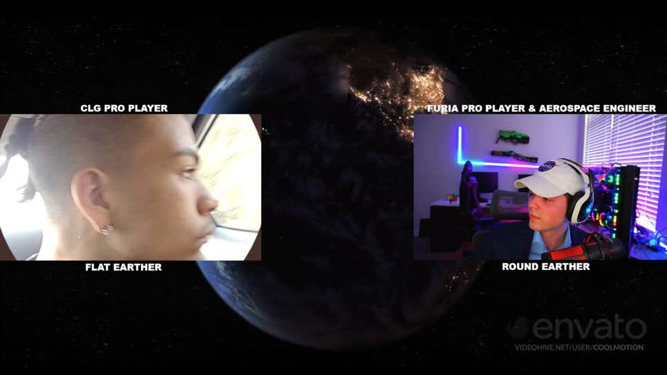 Hai game thủ Apex Legends chuyên nghiệp tranh cãi về việc Trái Đất tròn hay phẳng