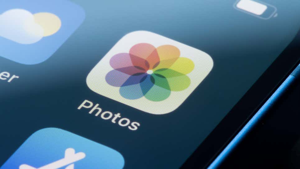 The Photos icon on an iPhone