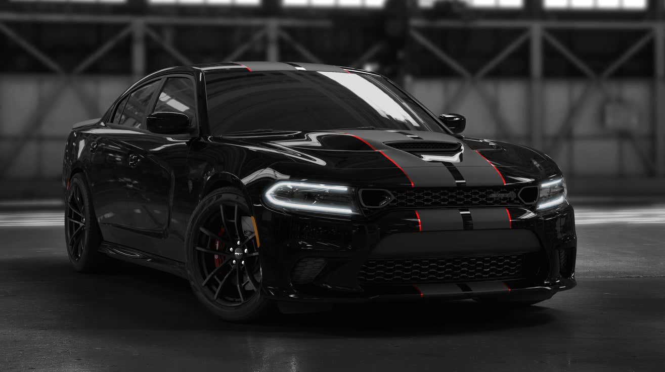 Black Dodge Hellcat Charger