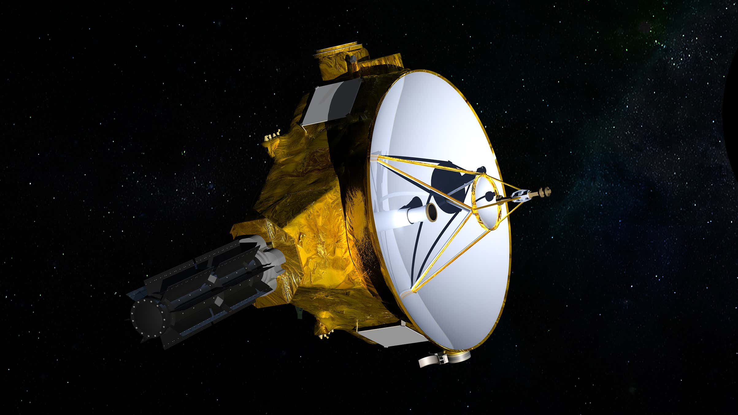 Künstlerische Darstellung Von New Horizons. 