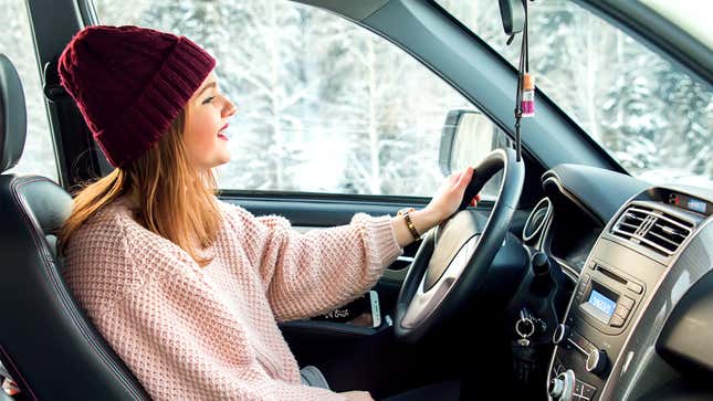 Image for article titled Woman Gives Friend A Call On Way Home To Take Mind Off Dangerous Road Conditions