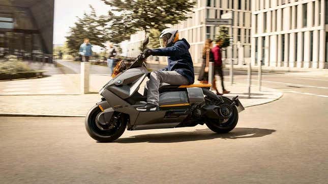 Imagen para el artículo titulado BMW presenta una sorprendente scooter eléctrica