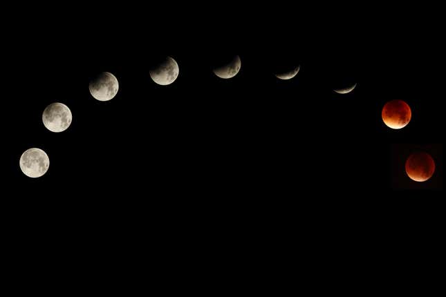 From supermoon to blood moon.