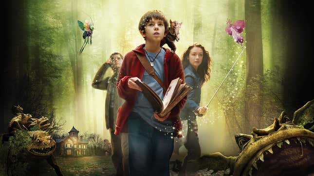 الملصق الرئيسي لفيلم The Spiderwick Chronicles من إنتاج Nickelodeon Movies.