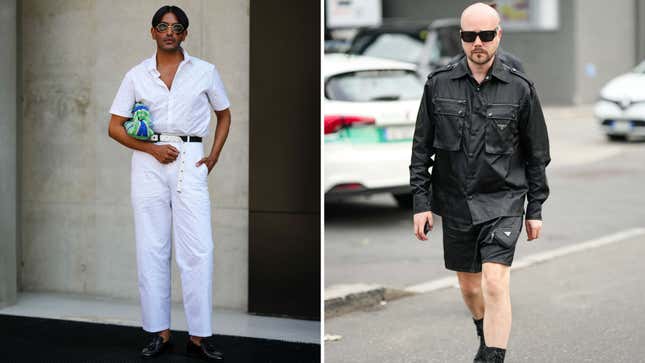 Image for article titled Milan Men's Fashion Week Had 2 Vibes: Mediterranean Guy and Berghain Guy