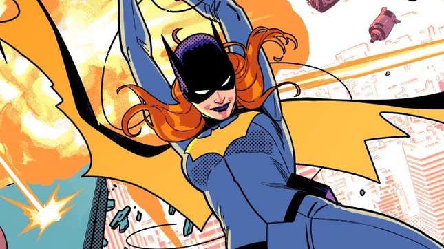 Batgirl as she appears on the interconnecting covers of Nightwing #84-#86.