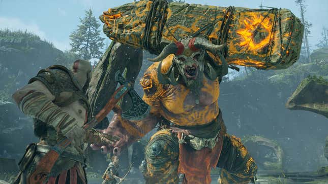 Imagen para el artículo titulado Nuevos videos de God of War: Ragnarök muestran el combate y el mundo del juego