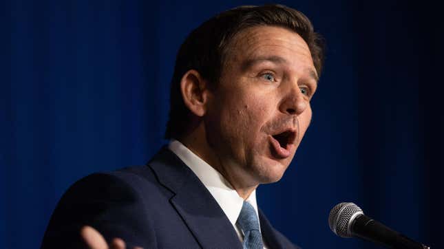 Image for article titled Ron DeSantis’ Stances on Abortion, Book Bans Are Apparently Scaring Off Donors