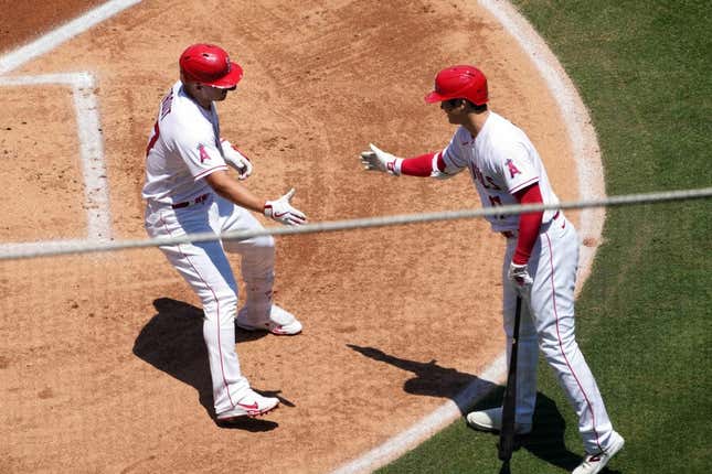 Ohtani hits MLB-best 25th homer, goes back-to-back with Trout, but Díaz  rallies Rockies past Angels - The San Diego Union-Tribune