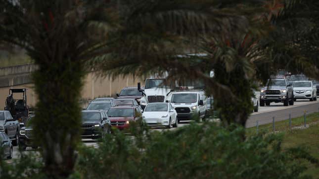Image for article titled Florida Senator Worries EVs Could Become 'Roadblocks' During Evacuations