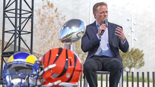 NFL Commish Roger Goodell doing what the owners pay him for — providing a buffer between them and hard questions.