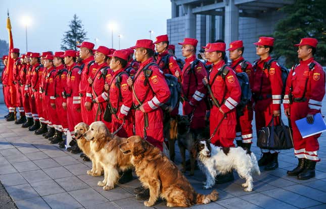 China’s International search and rescue team.