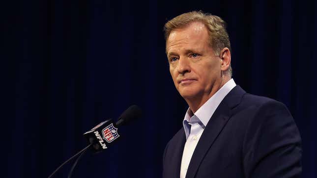 Image for article titled Roger Goodell Increasingly Worried NFL Players At Risk Of Gaining Sentience