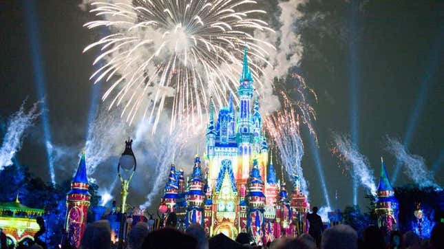 Fireworks over Disney World